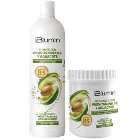 Blumin - Pack Oferta Aguacate y Provitamina B5 (para cabellos normales o teñidos) (Champú 1000 ml + Mascarilla 700 ml)...