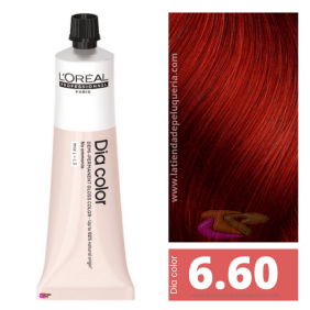 L`Oréal - Coloración DIA COLOR 6.60 Rubio Oscuro Rojo Profundo (sin amoniaco) 60 ml