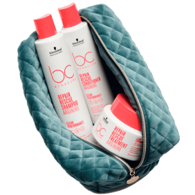 Schwarzkopf Bonacure - Pack Neceser REPAIR RESCUE para REPARAR (champú 250 ml + mascarilla 200 ml + acondicionador 200 ...