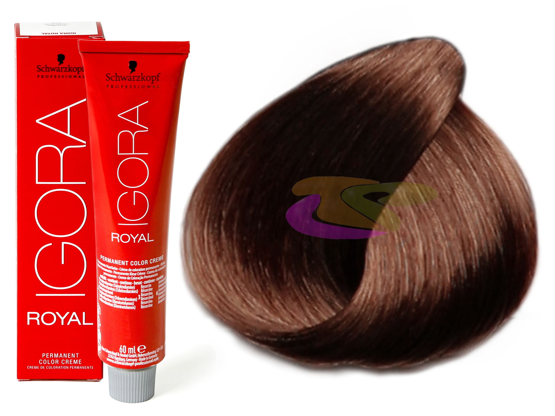 Coloration Igora Royal 5/68 Hellbraun Braun Rot 60 Ml Schwarzkopf 5,99